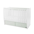Letto per bambini MATRIX NEW white+milky green /lamelle anteriori rimosse/